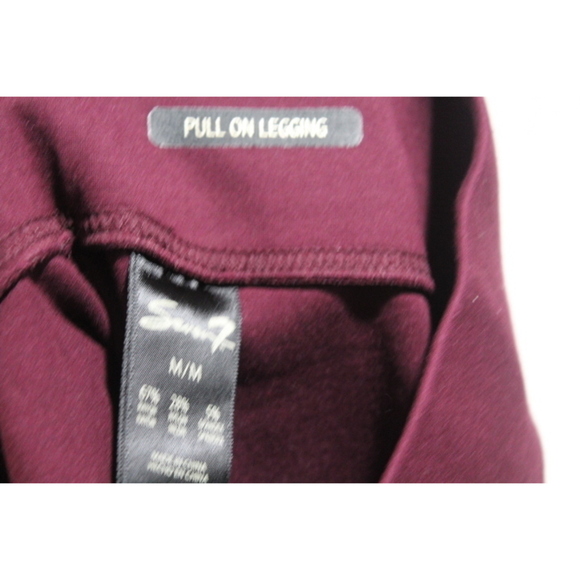 Seven7 Women Red Pull On Legging Yoga Active Size Large - Picture 3 of 10